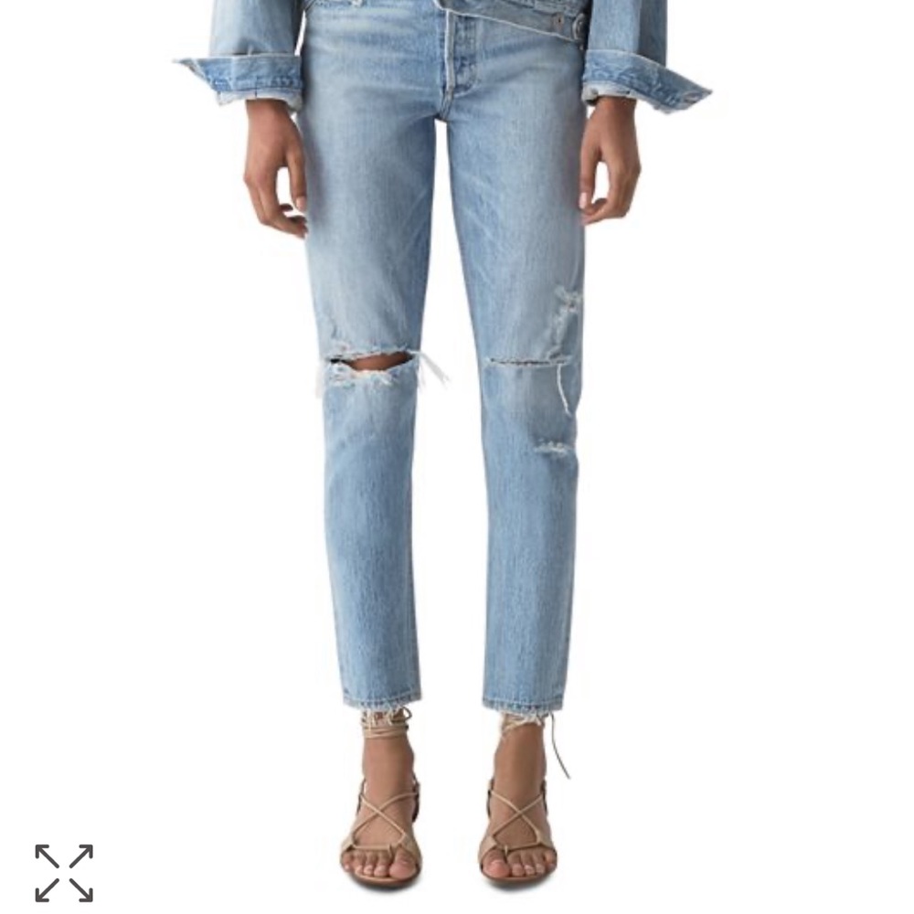 Agolde- Jamie High Rise Tapered Jeans in Shakedown